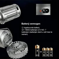 6-in-1 draagbare LED-campinglantaarn op zonne-energie