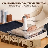 Travel Vacuum Bags with Portable Electric Pump