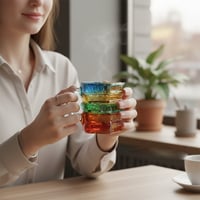 Handbemalte Buch-Kaffeetasse