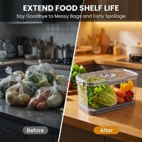 Fridge Storage Box with Drain Tray