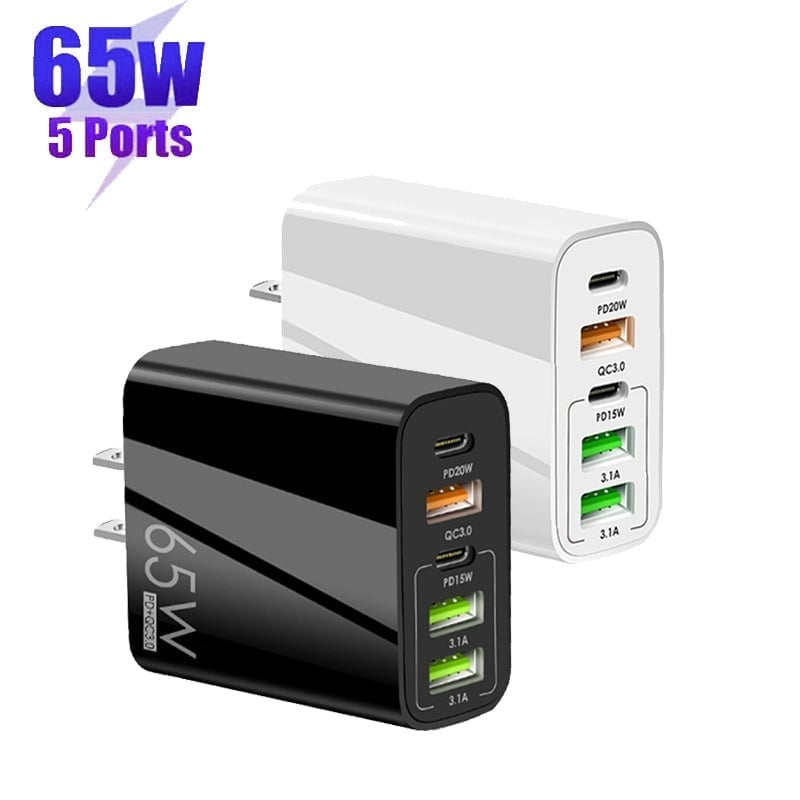 Sakerplus Multi Port Adaptor 65W Fast Charger - US Standard