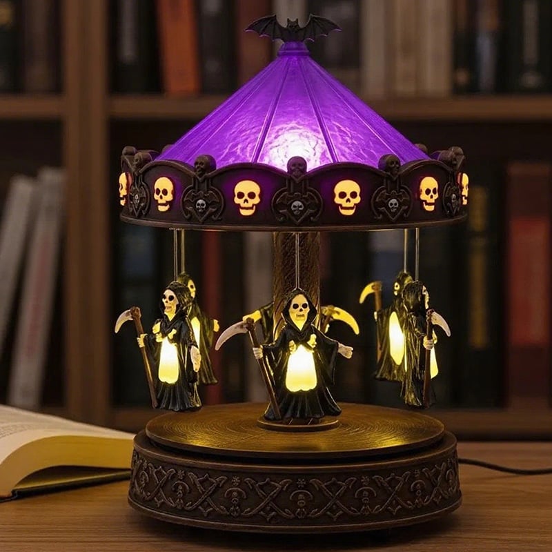 🔥🔥🔥🎃🎃🎃Limitiertes Halloween Rotierendes Geister-Nachtlicht