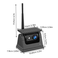 Sakerplus WiFi Solar Wireless Backup Camera