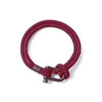U-vormige gesp nylon gevlochten armband