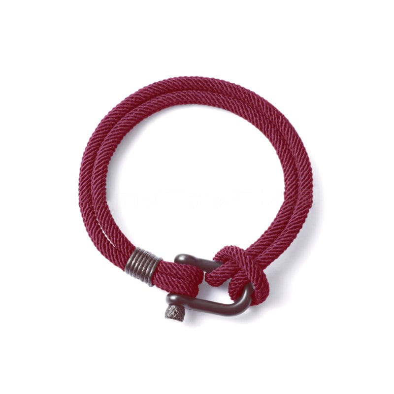 U-vormige gesp nylon gevlochten armband