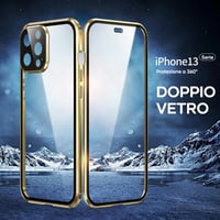 Custodia magnetica per iPhone Vetro temperato a doppio lato