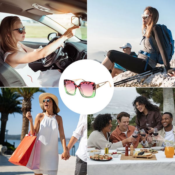 Unisex Vintage Trendy Large Frame Sunglasses