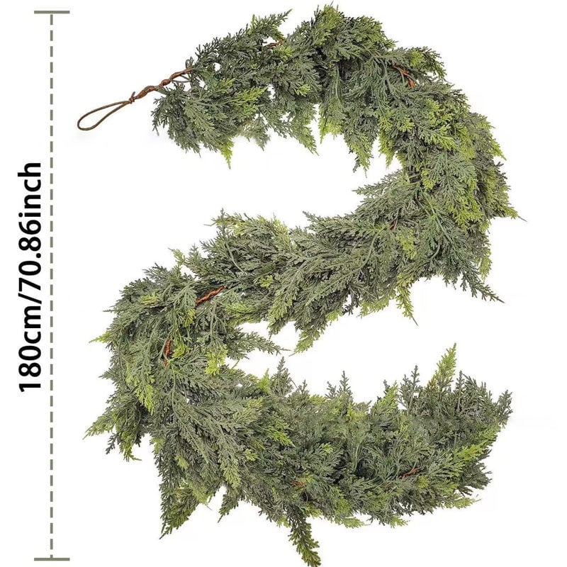 Künstliche Tannen- & Zypressen-Girlande zur Dekoration