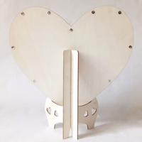 houten hart ornament