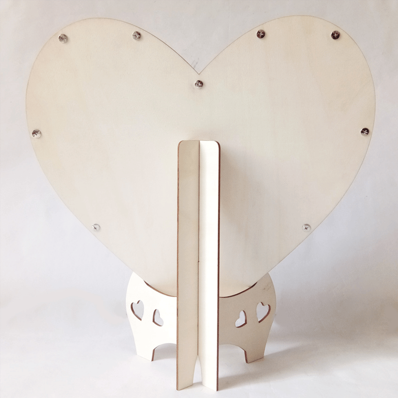 houten hart ornament