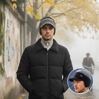 Winddichte Thermo-Mütze mit Visier