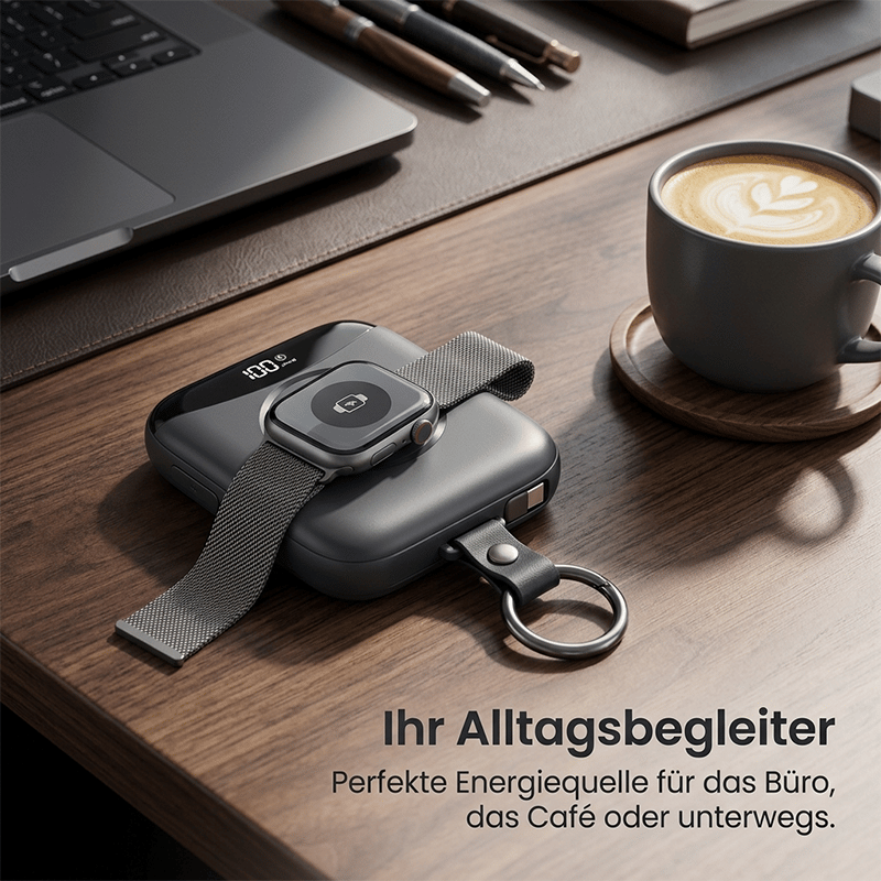 Tragbare Powerbank mit Schnellladefunktion