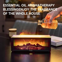 Eaglever Colorful Fireplace Flame Humidifier Aromatherapy Diffuser