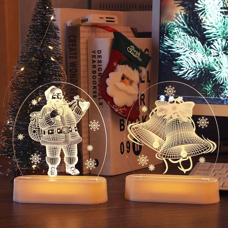 Nattlampa i akryl för julklappar
