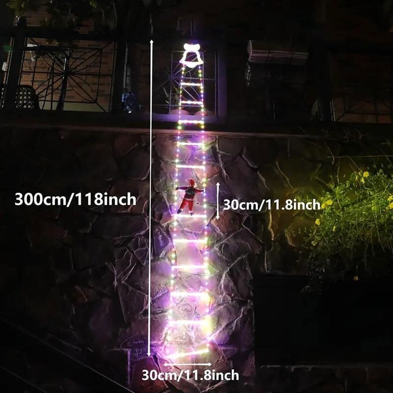 Weihnachtsmann LED-Leiterlicht