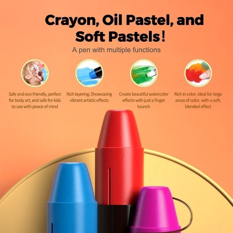 Water-soluble oil pastels