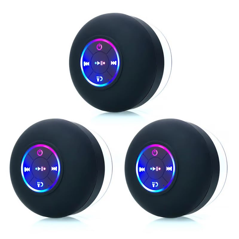 Mini Bluetooth Shower Speaker With Led Light