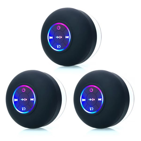 Mini Bluetooth Shower Speaker With Led Light