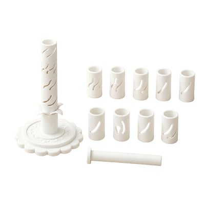 White Botanical Flower Kit