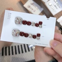 14 Feuilles de papier pour ongles d'orteils à presser