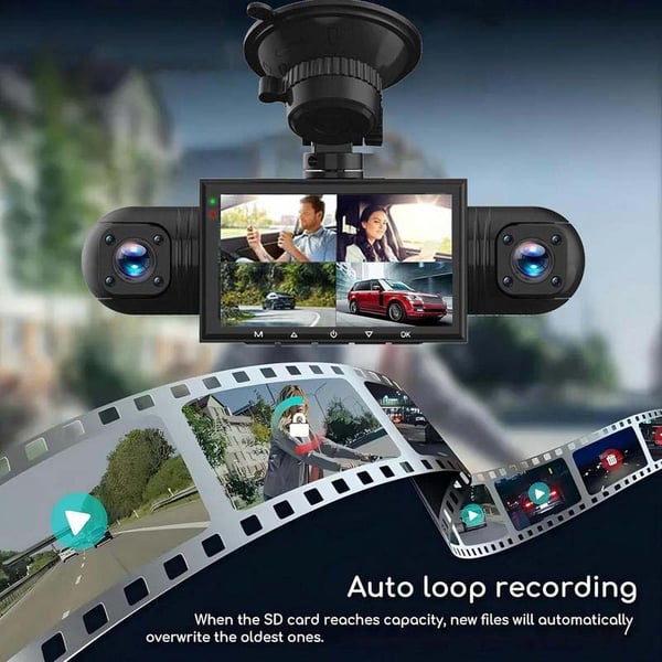 Sakerplus 4 Channel FHD Dash Cam