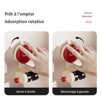 Support de douche à ventouse réglable