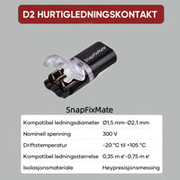 LED-Stripe Kontaktplugg med Låsespenne