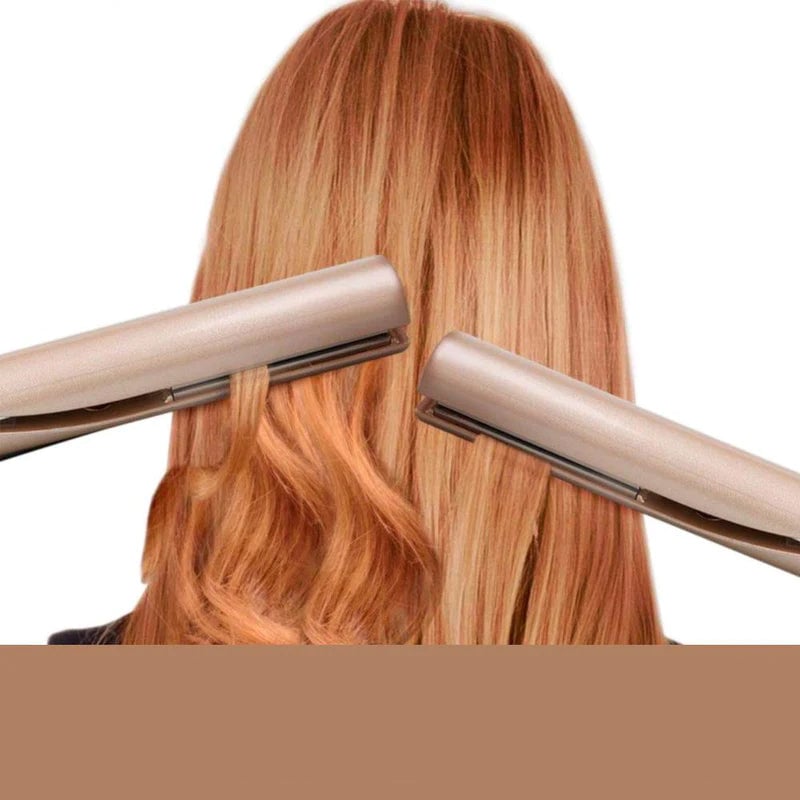 2-in-1 Hair Straightener Spiral Wave Curler