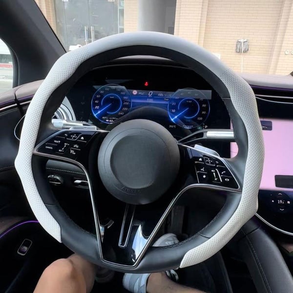 Leather Steering Wheel Cover