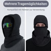 Outdoor Winter Warme Mütze mit Integrierter Halsbedeckung und Fahrradmaske