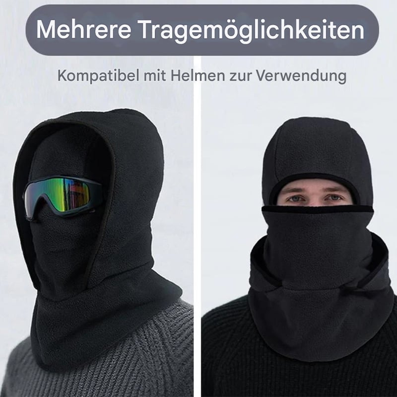 Outdoor Winter Warme Mütze mit Integrierter Halsbedeckung und Fahrradmaske