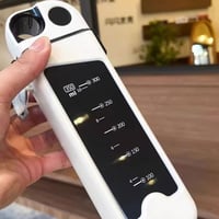 Portable Square Water Bottle with Straw