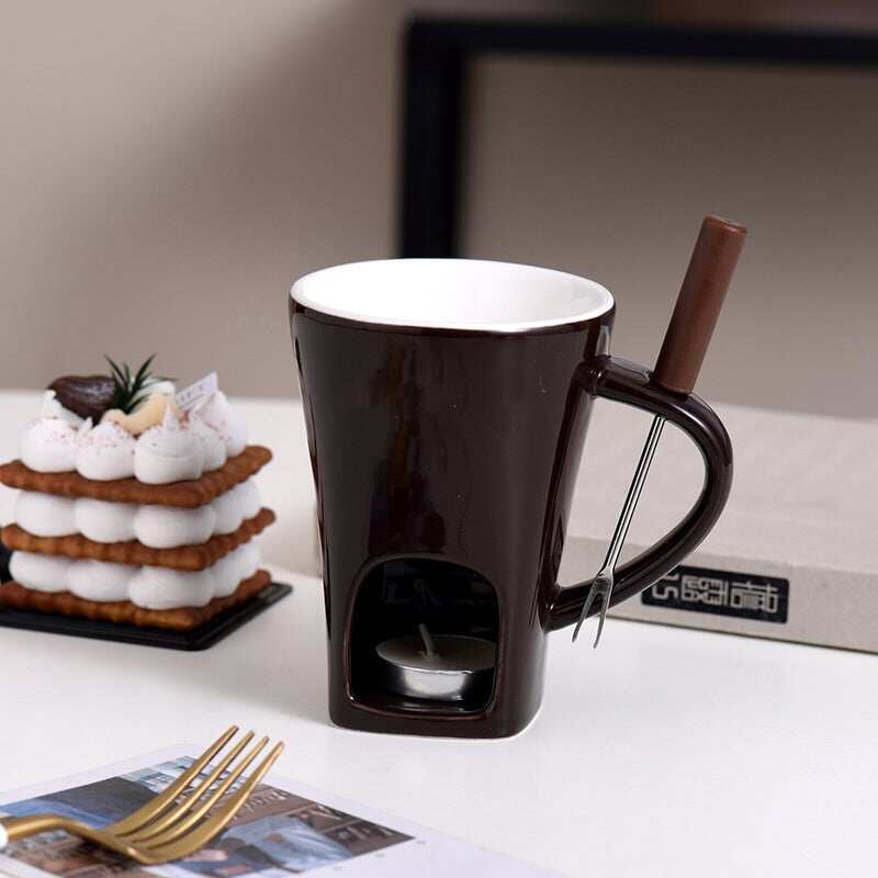 Tasse à fondue multifonctionnelle en céramique