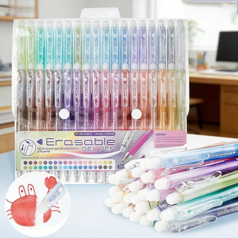 Colorful Quick-Dry Erasable Gel Pens