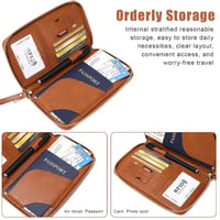 RFID Blocking Long Passport Wallet