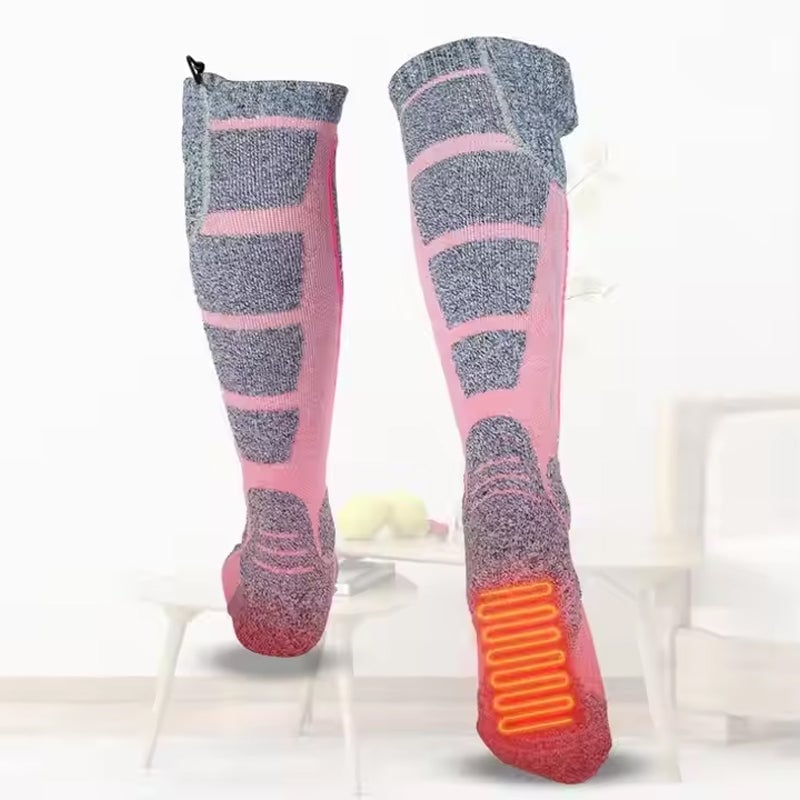 USB Heated Socks with 5000mAh Power Bank
