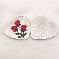💝Rose Gedenkmünze in Herzform