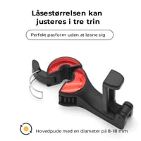 Bilkrog til nakkestøttebeslag