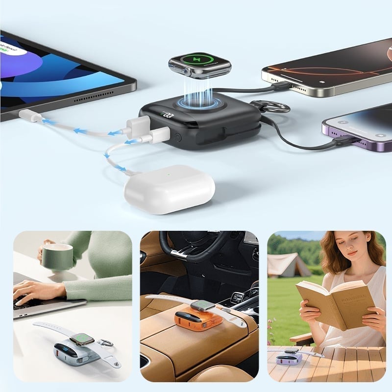 Tragbare Powerbank mit Schnellladefunktion