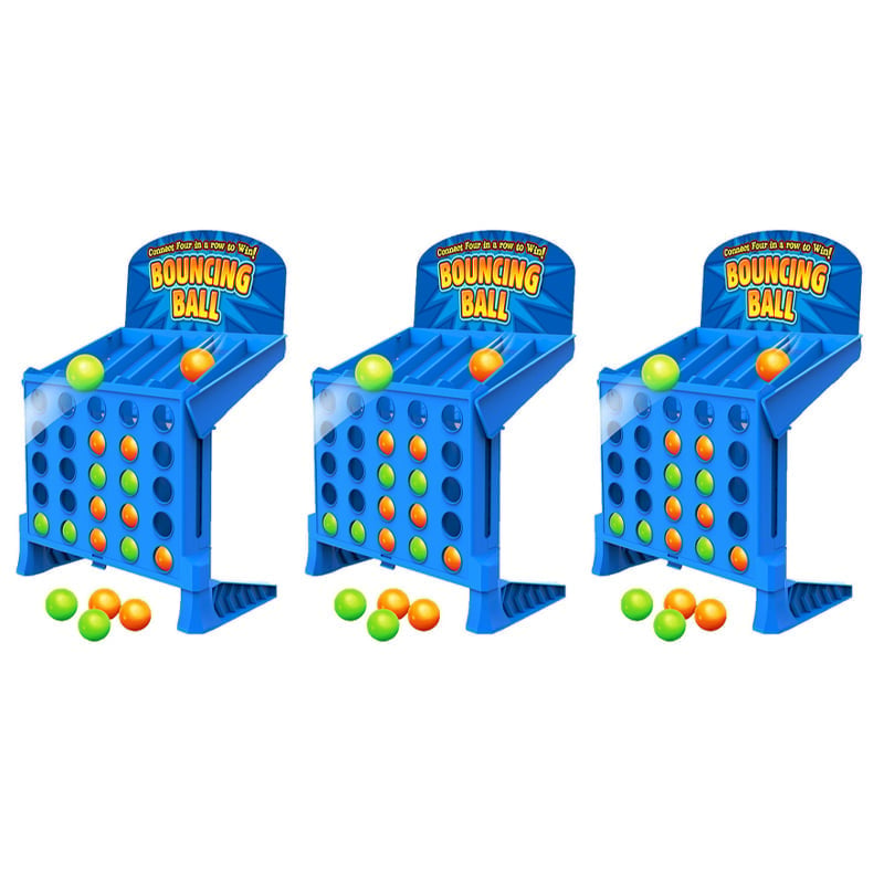 Connect 4 Shots Board Bouncing Ball Game Set For Kids