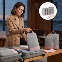 6-Piece Expandable Space-Saving Packing Cubes