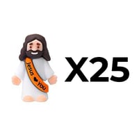 Mini Jesus Figurines With Jesus love You Slogan