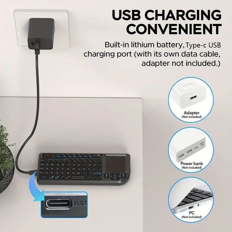 3-in-1 Mini Wireless Keyboard