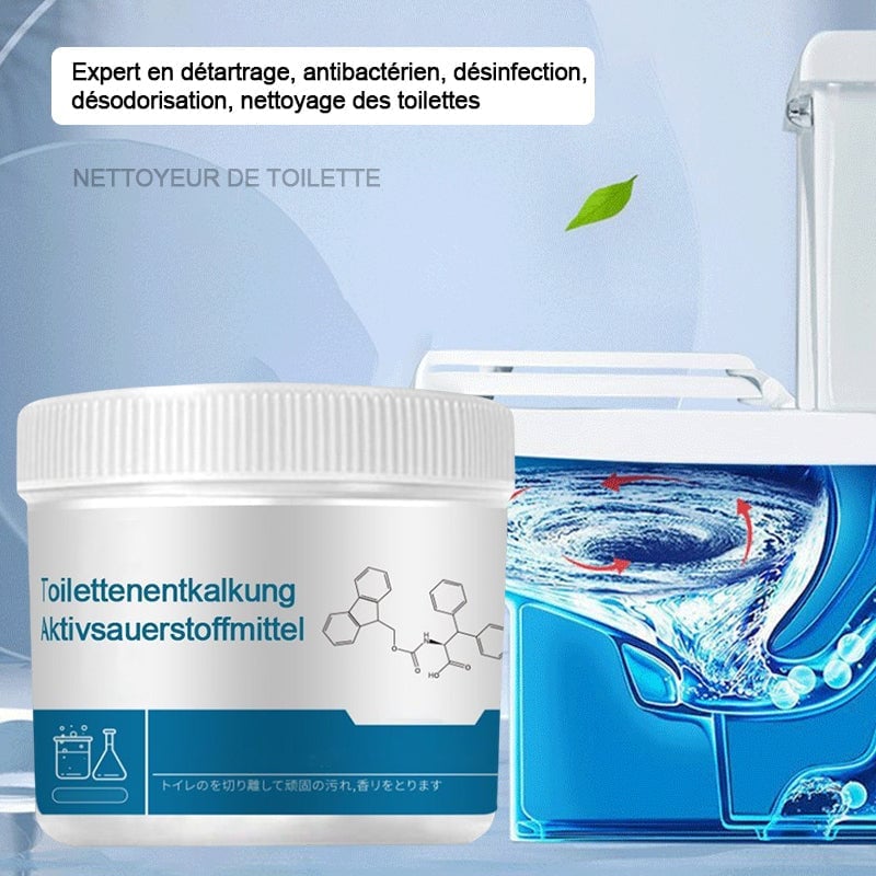 Agente di ossigeno attivo per toilette