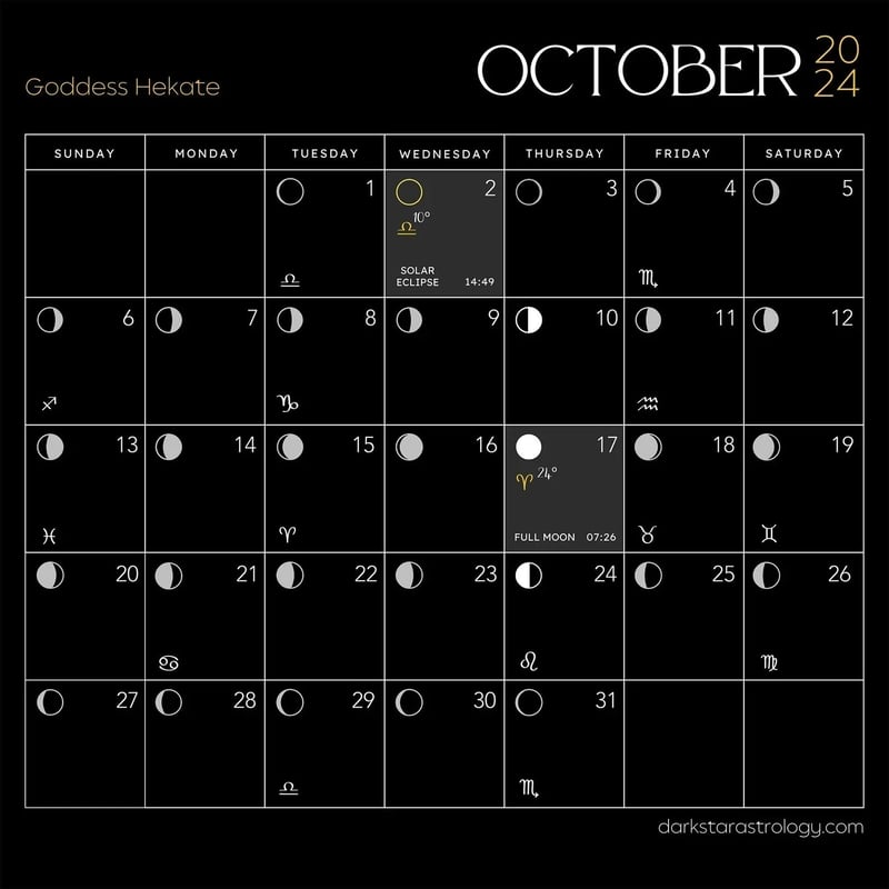 Mörk Gudinna 2024 Kalender
