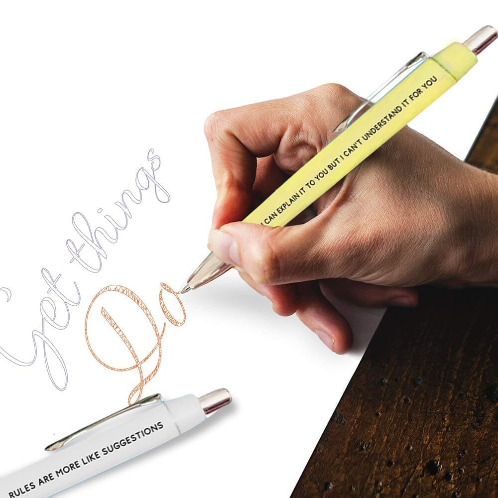 5pcs Horoscope Funny ballpoint Pens black ink (Aquarius)