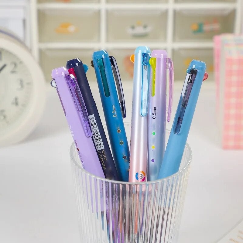 Three-Color Retractable Gel Pen
