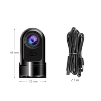 1080P HD 360° roterende Mini ADAS-dashcam