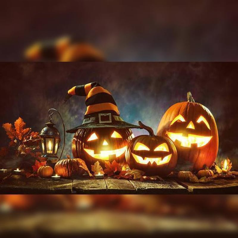Halloween Sound-Activated Pumpkin with Built-In Speaker