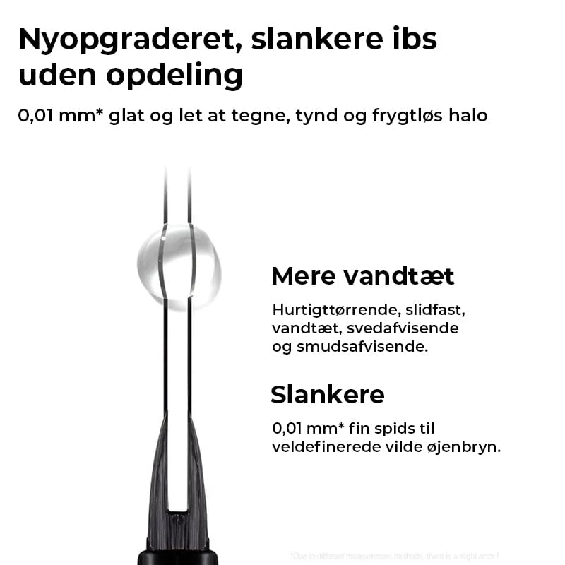 Blyant med mikroforkspids Langtidsholdbar vandfast brynblyant